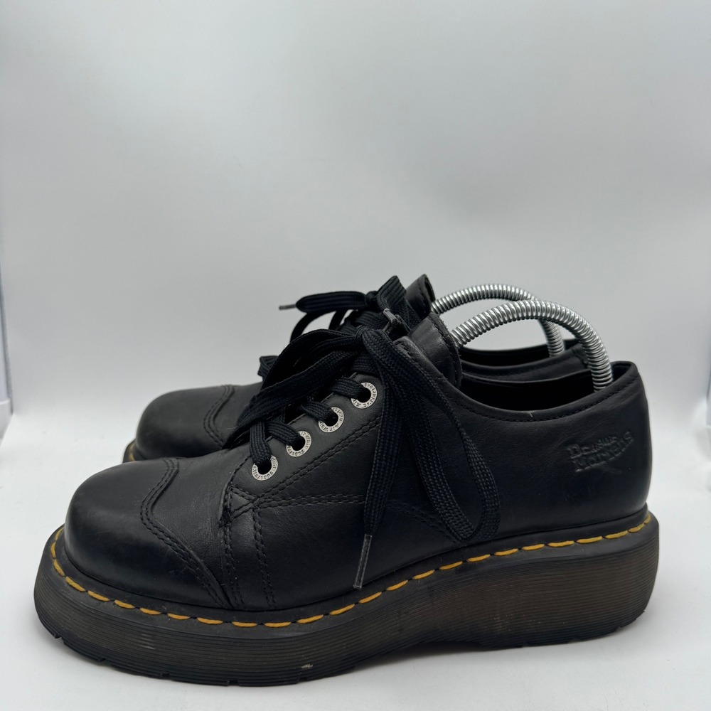 Dr. Doc Martens Black Chunky Y2K Platform Oxfords 8651 Womens 9 US 7 UK - Picture 3 of 6